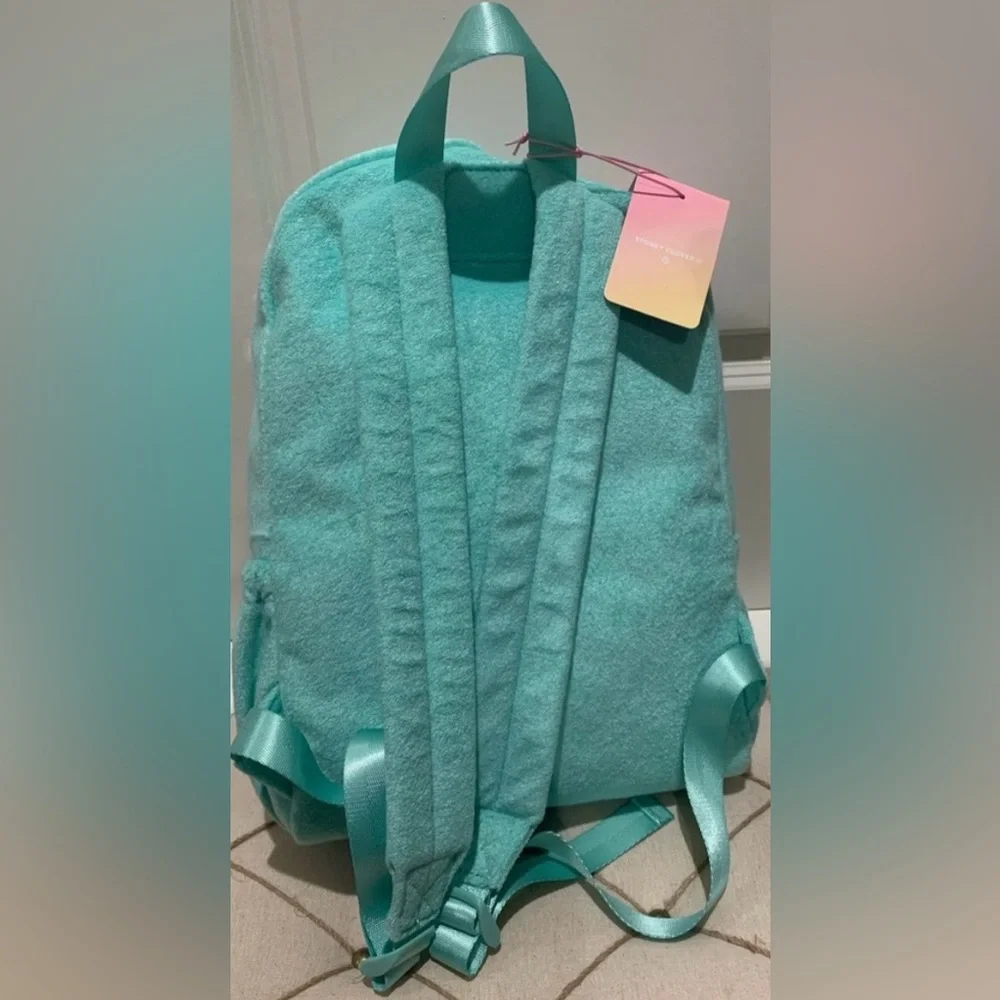 Stoney Clover Lane x Target Mint Terry Cloth Embossed Backpack NWT